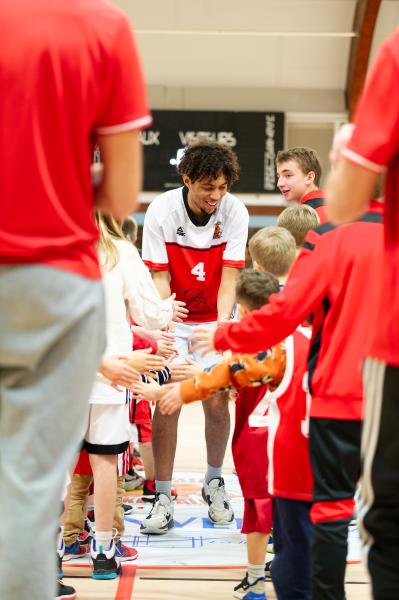 Photos des enfants lors du match de pré-nat